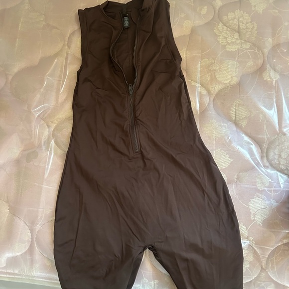 SKIMS Chocolate Brown One Piece Swimsuit - Picture 2 of 3